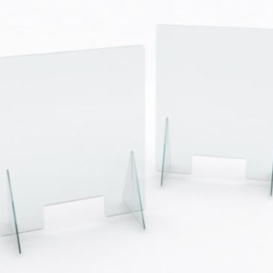 BARRIERA PROTETTIVA 80x30 H70 CON PASSACARTE TRASPARENTE