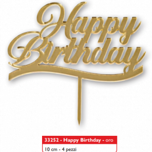 Plex happy birthday oro 10cm a.33252