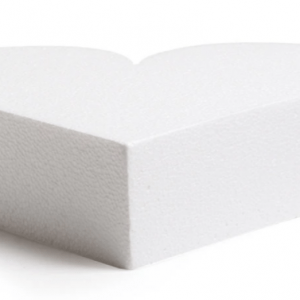 Polistirolo cuore cm25cm H.5cm