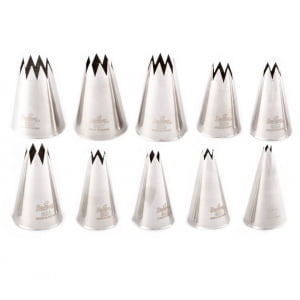 Set 10 Bocchette Inox Stella Francese