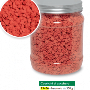 Cuoricini zucchero cf500gr a.25406