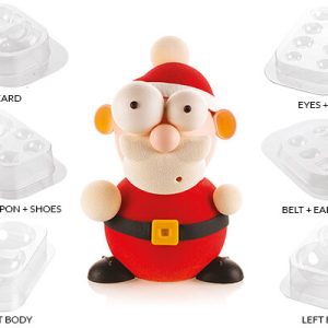 Kit SANTA - 6 Stampi Termoformati per Cioccolato