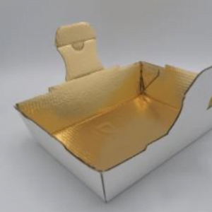 Scatola panettone chilo basso Wave Rosso 25x25 h18