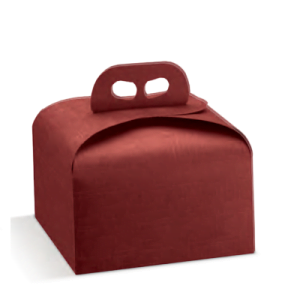 Scatola Panettone Seta Bordeaux 1kg Alto