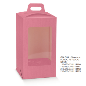 Scatola Golosa per Uovo Finestrata Fucsia