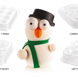 Kit MR. SNOW - set 4 stampi Termoformati per Cioccolato 18xh21cm