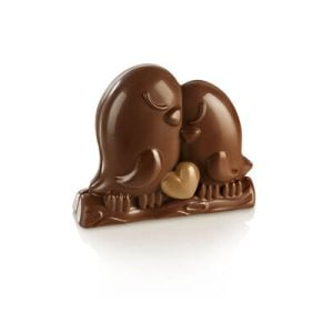 Loving Birds stampa silicone termoformato per cioccolato 15x3 h12cm