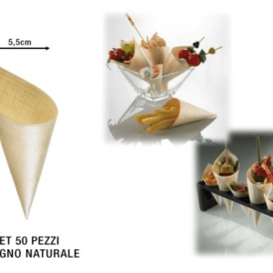 Cono Legno grande 5,5x15,5 cf-50pz