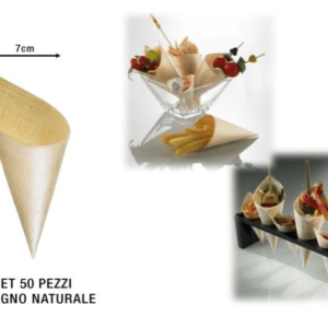 Cono Legno max 7x19,5 cf-50pz