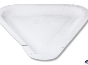 Piatto triangolare trancio pizza 1/4 bianco cf-500pz